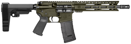 Diamondback DB1916B101 DB15  300 AAC 30+1 10" OD Green Cerakote Heavy Barrel 9" M-LOK Handguard 7075-T6 Aluminum SBA3 Brace Magpul MOE Grip