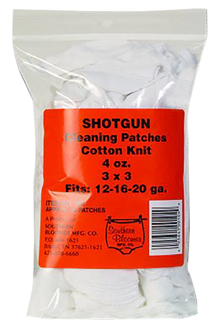 Southern Bloomer 104 Cleaning Patches  12/16/20 Gauge Shotgun Cotton 85/Bag