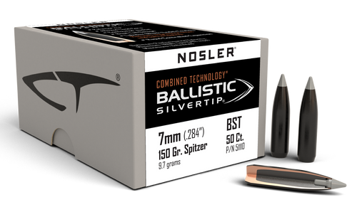 Nosler 51110 Ballistic Silvertip  7mm 150gr Spitzer Point 50/Box