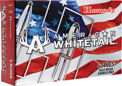 Hornady 86271 American Whitetail  12 Gauge 2.75" 1 oz InterLock Slug Shot 5 Per Box/ 20 Case