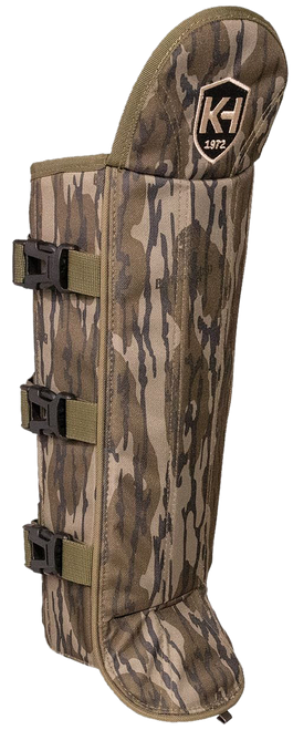 Moultrie KHT0216  Snake Gaiters Mossy Oak Bottomland Polycarbonate Adjustable Straps