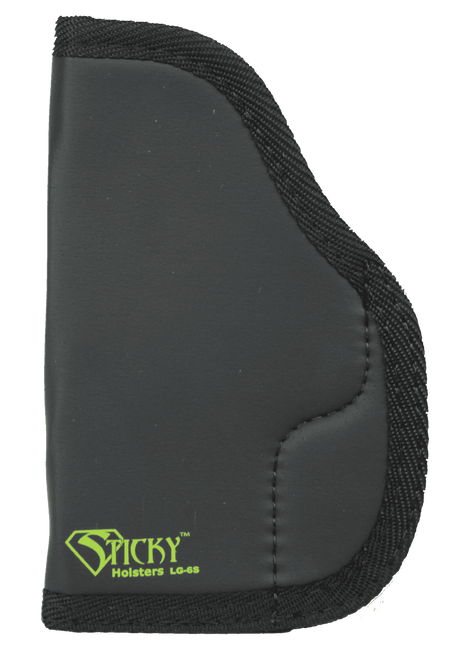 Sticky Holsters LG6S LG-6S  Black/Green Latex Free Rubber Fits Compact/Med Auto Ambidextrous