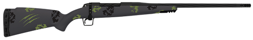 Fierce Firearms TWROG270WIN24BF Twisted Rogue 270 Win 24" Armour Lube Black Steel Threaded Barrel, Drilled & Tapped Steel Receiver, LR Negative Comb Forest Camo Carbon Fiber Stock
