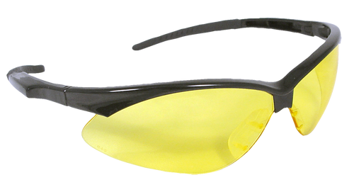 Radians OB140CS Outback Shooting Glasses Adult Amber Lens Anti-Fog Black Frame
