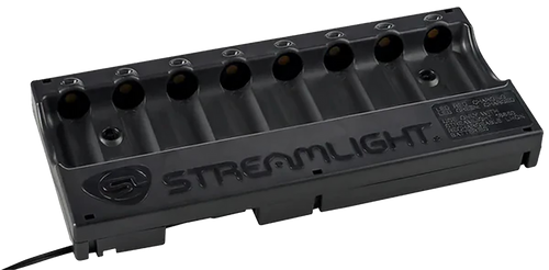 Streamlight 20230 8-Unit Bank Charger  Black SL-59/CR123A Battery 12V DC