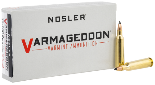 Nosler 65155 Varmageddon  22-250Rem 55gr Flat Base Tipped 20 Per Box/10 Case