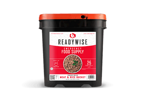 Wise Foods RW07704 Meat/Rice Bucket  Freeze Dried Meals 88 Servings