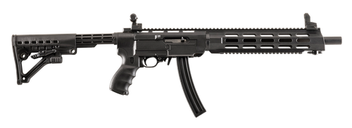 Archangel AA556REX AR-15 Style Conversion Stock Black Synthetic 6 Position with Rail for Ruger 10/22