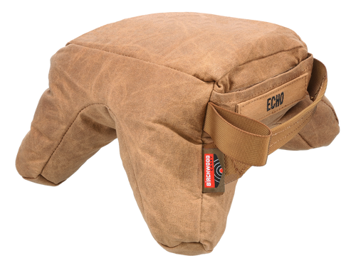 Birchwood Casey BC-BAG-SSEU Steady-Shot Echo Bag Heavyweight Prefilled Tan Wax Canvas Front and Rear Bag