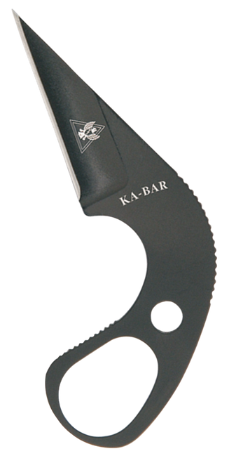 Ka-Bar 1478BP TDI Law Enforcement 1.63" Fixed Drop Point Plain Black 9Cr18MoV SS Blade & Handle, Includes Sheath