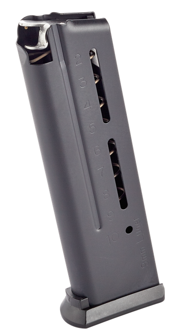 Wilson Combat 5009B ETM  10rd 9mm Luger Fits Wilson Combat 1911 Elite Tactical Black Stainless Steel