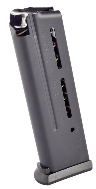Wilson Combat 5009B ETM  10rd 9mm Luger Fits Wilson Combat 1911 Elite Tactical Black Stainless Steel