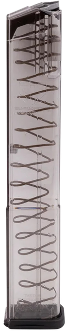 ETS Group GLK18G2 Pistol Mags  32rd Extended w/Gen2 Floor Plate 9mm Luger Compatible w/ Glock 17/18/19/19X/26/34/45 Clear Polymer