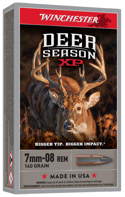 Winchester Ammo X708DS Deer Season XP  7mm-08Rem 140gr Extreme Point 20 Per Box/10 Case