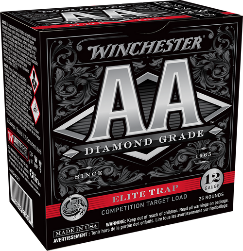Winchester Ammo AADGHA127 AA Diamond Grade Elite Trap 12Gauge 2.75" 1 1/8oz 7.5Shot 25 Per Box/10 Case