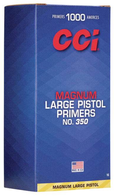 CCI 0016 Magnum Pistol No. 350 Large Pistol Multi Caliber Handgun 1000/Box