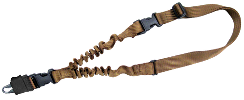 Tacshield T6010CY Shock Sling Coyote Tan Webbing Single-Point Rifle/Shotgun