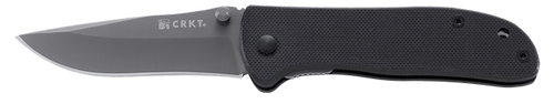 CRKT 6450K Drifter  2.88" Folding Plain Gray TiCN 8Cr14MoV SS Blade/Black G10 Handle Includes Pocket Clip