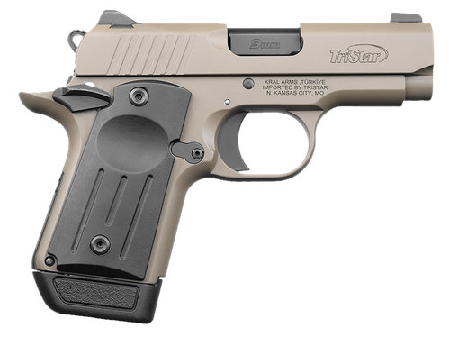TriStar 85708 Protege X  Sub-Compact Frame 9mm Luger 7+1 3.20" Black Steel Barrel, Flat Dark Earth Cerakote Serrated Steel Slide, Flat Dark Earth Cerakote Frame, Black Polymer Grip