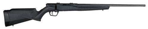 Savage Arms 70500 B Series F Full Size 22 WMR 10+1 21" Matte Black Sporter Barrel, Matte Black Drilled & Tapped Carbon Steel Receiver, Matte Black Fixed Synthetic Stock, Right Hand