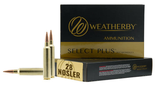 Weatherby R28NS180VLD Select Plus  28Nosler 180gr 20 Per Box/10 Case