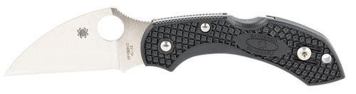 Spyderco C28FPWCBK2 Dragonfly 2 Lightweight 2.28" Folding Wharncliffe Plain VG-10 SS Blade Black Bi-Directional Texturing FRN Handle Includes Pocket Clip