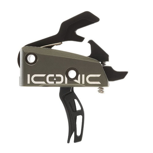 AR-15 ICONIC TRIGGER DROP-IN TWO STAGE 3LBS GREEN