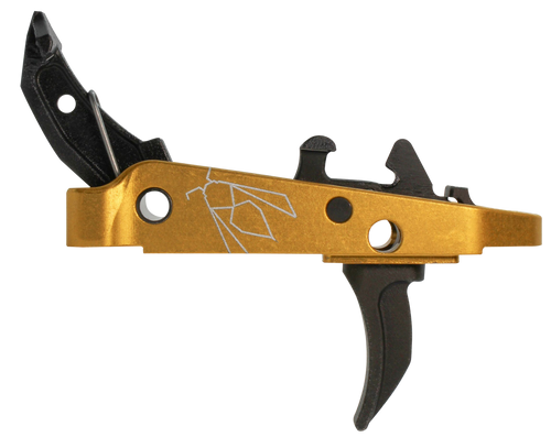 CMC Triggers 47407 Drop-In Yella Jacket Combat Trigger Group 2.0 Single-Stage Curve with 2.50 lbs Draw Weight, Black w/ Yellow Housing