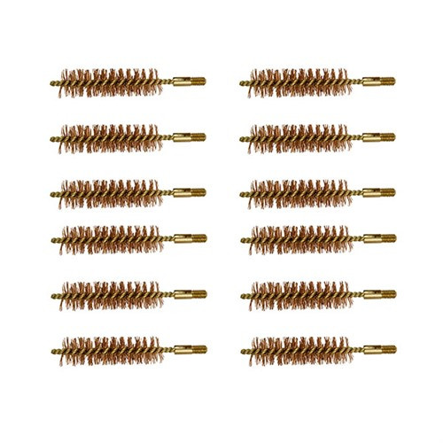 DOUBLE-TUFF BRONZE RIFLE BRUSH 54 CALIBER 12 PACK