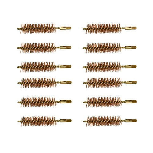 DOUBLE-TUFF BRONZE RIFLE BRUSH 54 CALIBER 12 PACK