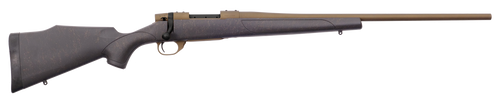 Weatherby VWB256RR4T Vanguard Weatherguard Bronze 25-06 Rem 5+1 24" Barrel/Rec. w/Burnt Bronze Cerakote Finish, Bronze Webbed Black Fixed Monte Carlo Synthetic Stock