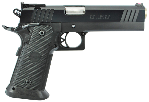 TriStar 85675 SPS Pantera 1911 Full Size Frame 9mm Luger 18+1 5" Stainless Steel Barrel, Black Chrome Serrated Steel Slide, Black Steel Frame w/Beavertail, Black Polymer Grip, Right Hand