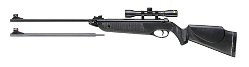 Beeman 1022 Black Club Combo Spring Piston 22 1rd Shot Black Black Receiver Black Scope 4x32mm