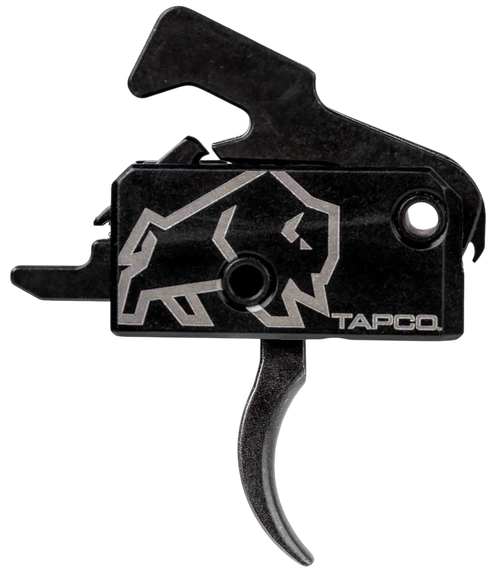 Tapco TAP22034  Rifle Trigger Black Curved Trigger Single-Stage Fits AR-15