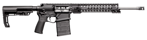 Patriot Ordnance Factory 01662 Rogue Direct Impingement 7.62x51mm NATO 20+1 16.50" Stainless Steel Barrel, Black Anodized Receiver, 11" Renegade Handguard, Synthetic 6 Position MFT Minimalist Stock