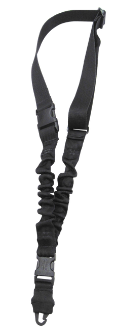 Tacshield T6010BK Shock Sling Black Webbing Single-Point Rifle/Shotgun