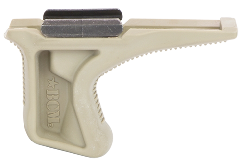 BCM KAG1913FDE BCMGunfighter Kinesthetic Angled Grip Made of Polymer With Flat Dark Earth Textured Finish for Picatinny Rail
