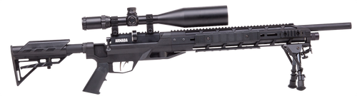 Benjamin BTAP22SX Tactical Armada  PCP 22 Pellet 10+1 Shot Black Black Receiver Black M4 Telescopic Stock Scope 4-16x50mm AO