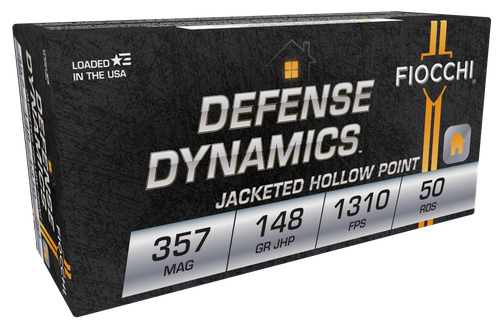 Fiocchi 357E Defense Dynamics  357Mag 148gr Jacketed Hollow Point 50 Per Box/20 Case