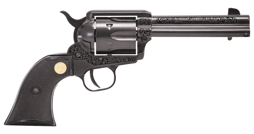 Chiappa Firearms 340340 1873  22 LR 6 Shot 4.75" Black Engraved Barrel, Black Cylinder, Black Engraved Alloy Frame, Black Plastic Grip, Exposed Hammer