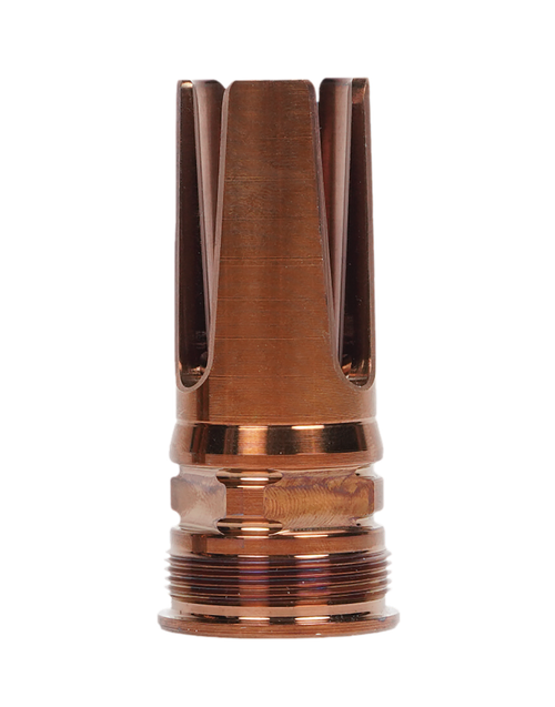 Q LLC ACCFH1/2288.6 Flash Hider  8.6 Blackout Steel 1/2"x28 Threads 2.13" OAL