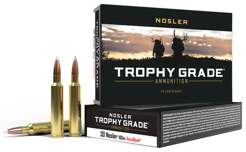 Nosler 60117 Trophy Grade  30Nosler 180gr Nosler AccuBond 20 Per Box/10 Case