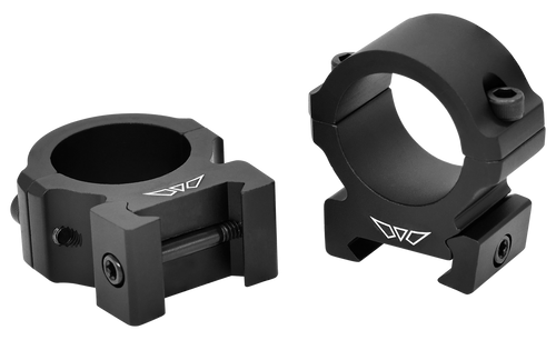Warne V601M Horizontal Rings Vapor Matte Black 1" Medium 0 MOA