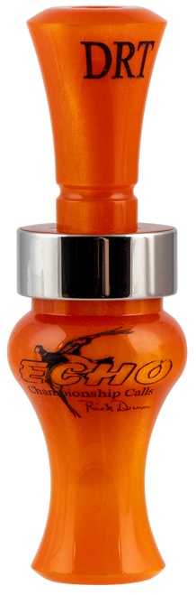 Echo Calls 79026 Timber  Double Reed Mallard Sounds Attracts Ducks Orange Pearl Acrylic