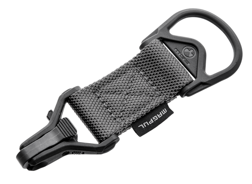 Magpul MAG516-GRY MS1/MS3 Sling Adapter made of Steel with Stealth Gray Melonite Finish, Polymer Hardware, Nylon 1.25" Webbing & Two to One-Point Design for AR-15, M4 & M16