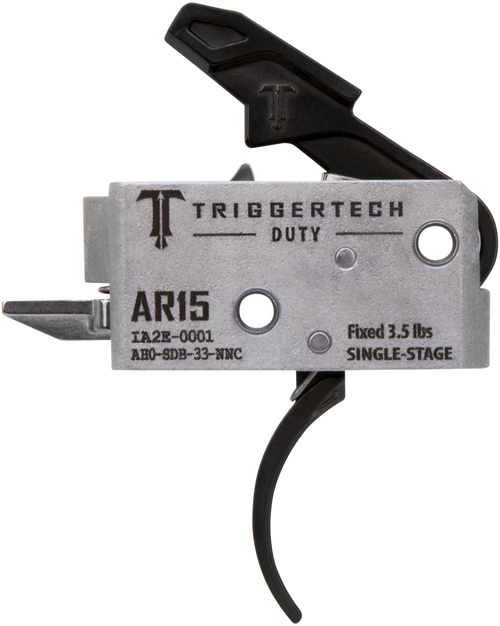 TriggerTech AH0SDB33NNC Duty  Curved Trigger Single-Stage 3.50 lbs Draw Weight Fits AR-15