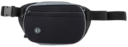 Galco FTPRGBC Fastrax PAC Waistpack Size Compact Black/Gray Neoprene Compatible w/Glock 32/Kahr CW/S&W M&P ShieldX Belt Up to 50" Wide Ambidextrous