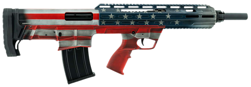 Tokarev USA 21000164 TBP  Bullpup 12 Gauge Semi-Auto 3" 5+1 18.50" Black Steel Barrel, American Flag Picatinny Rail Receiver, American Flag Adjustable Synthetic Stock