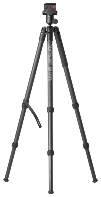 Bog-Pod 1163389 DeathGrip Infinite Tripod, Carbon Fiber with Black Finish, Ball Head Mount, Hybrid Foot & DeathGrip Clamping System 6.5"-59"
