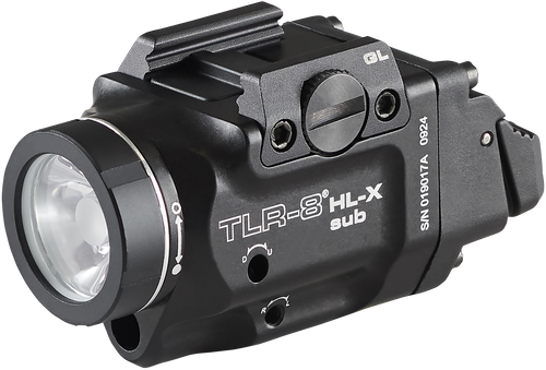 Streamlight 69466 TLR-8  Black Aluminum Glock 43x/48 1,000 Lumens Red Laser